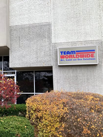 Image of front entrance of our shipping company, Team Worldwide